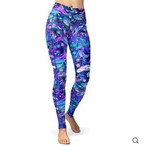 Space Fish Army cosmic whale leggings